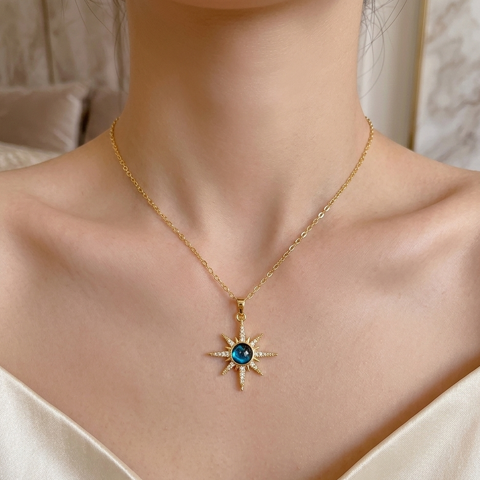 Starry Planet Necklace 18K
