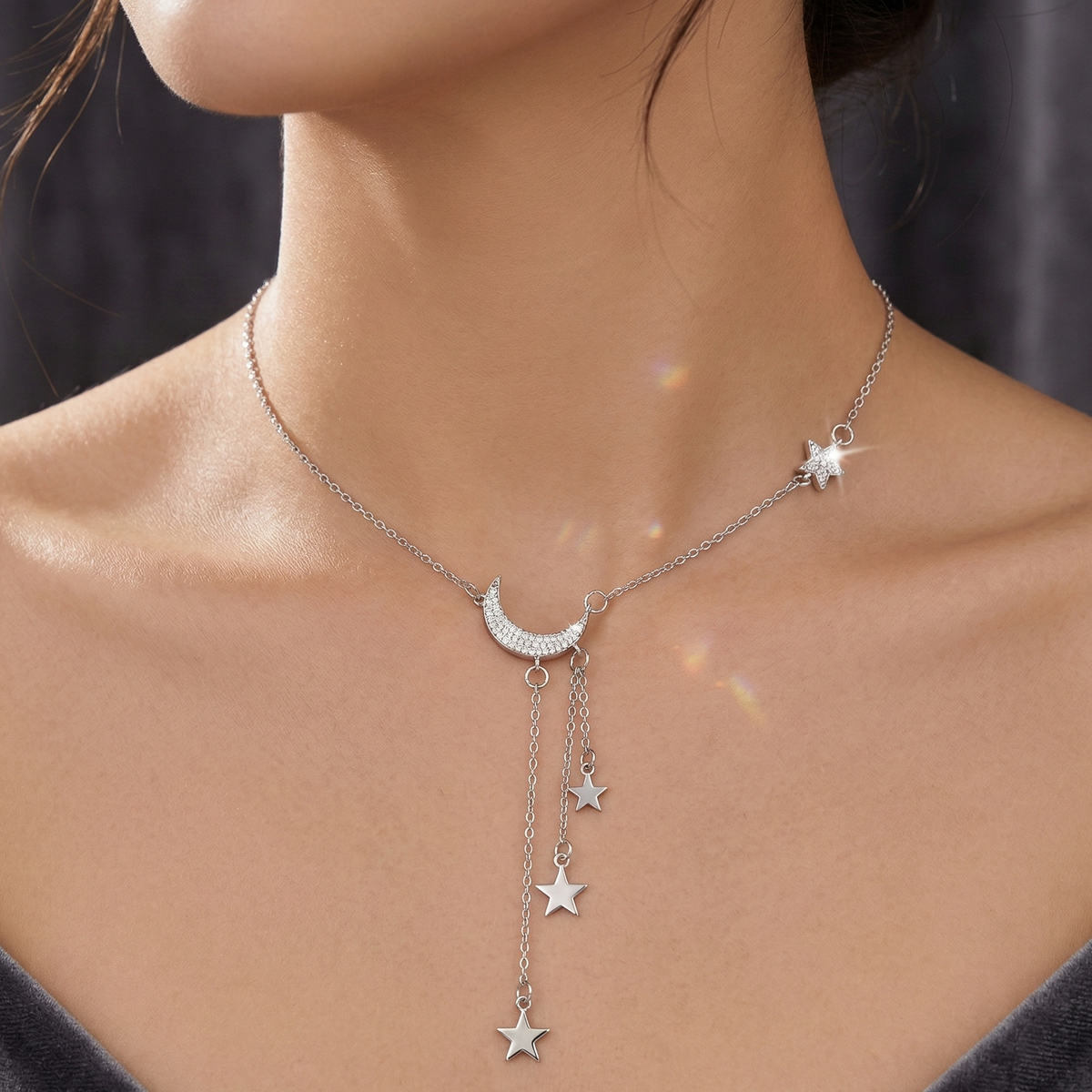 Starry Moon Necklace