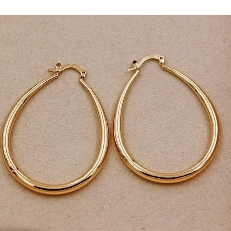 18K Gold Hoop Earrings