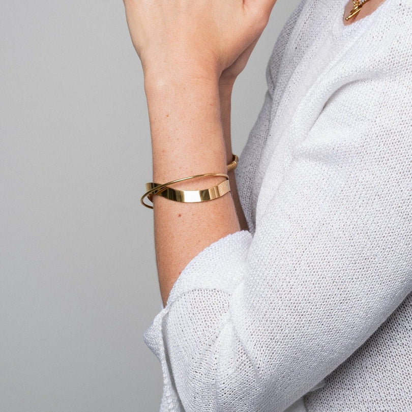 Inter Bangle Bracelet — 18K Gold Plated
