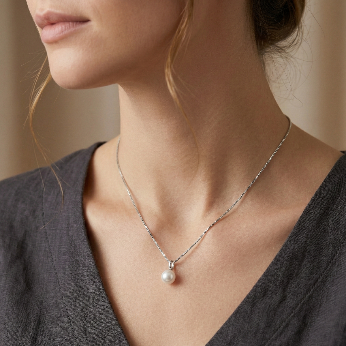 Sparkling Pearl Necklace