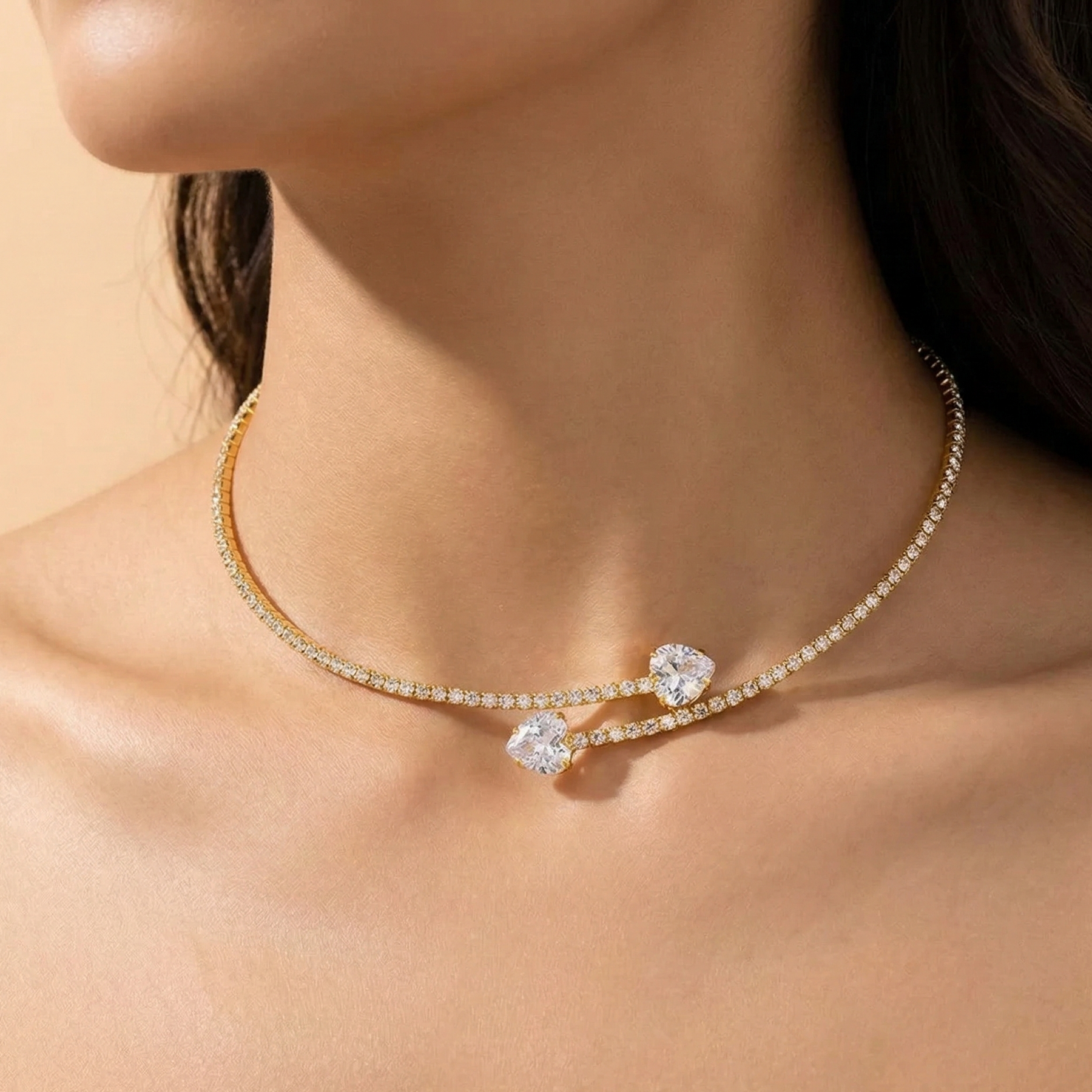 Double Heart Necklace