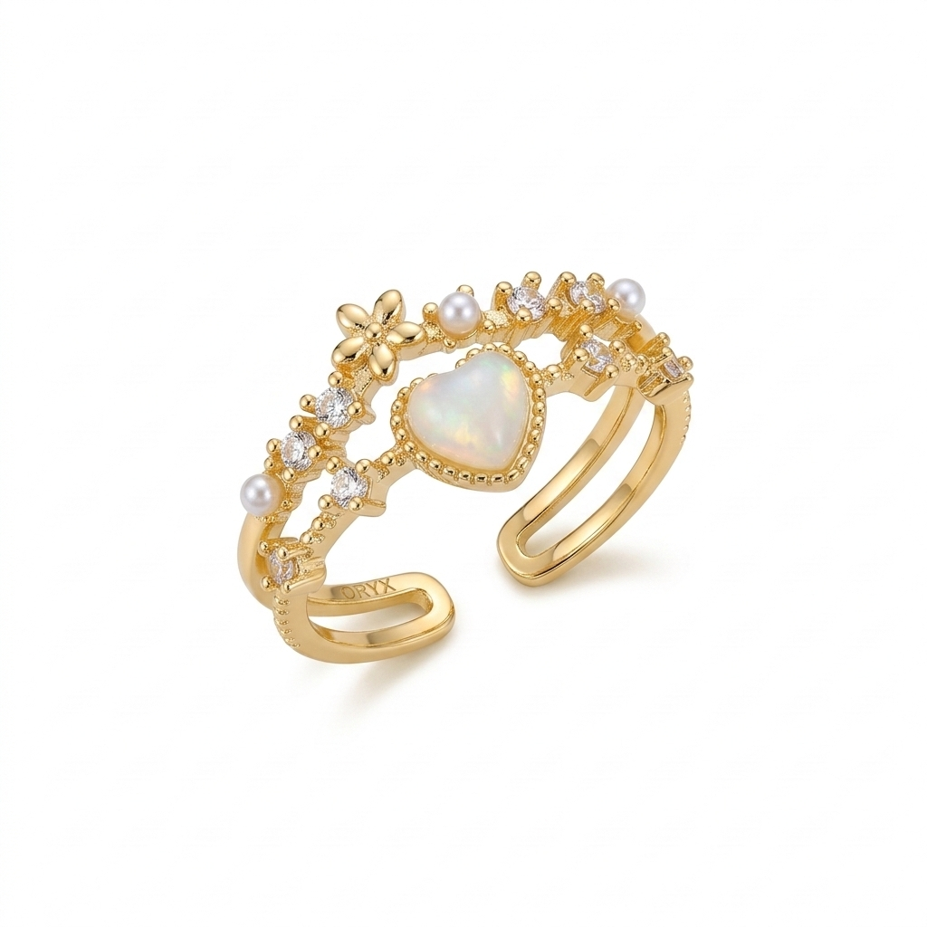 Ibiza Adjustable Heart Ring