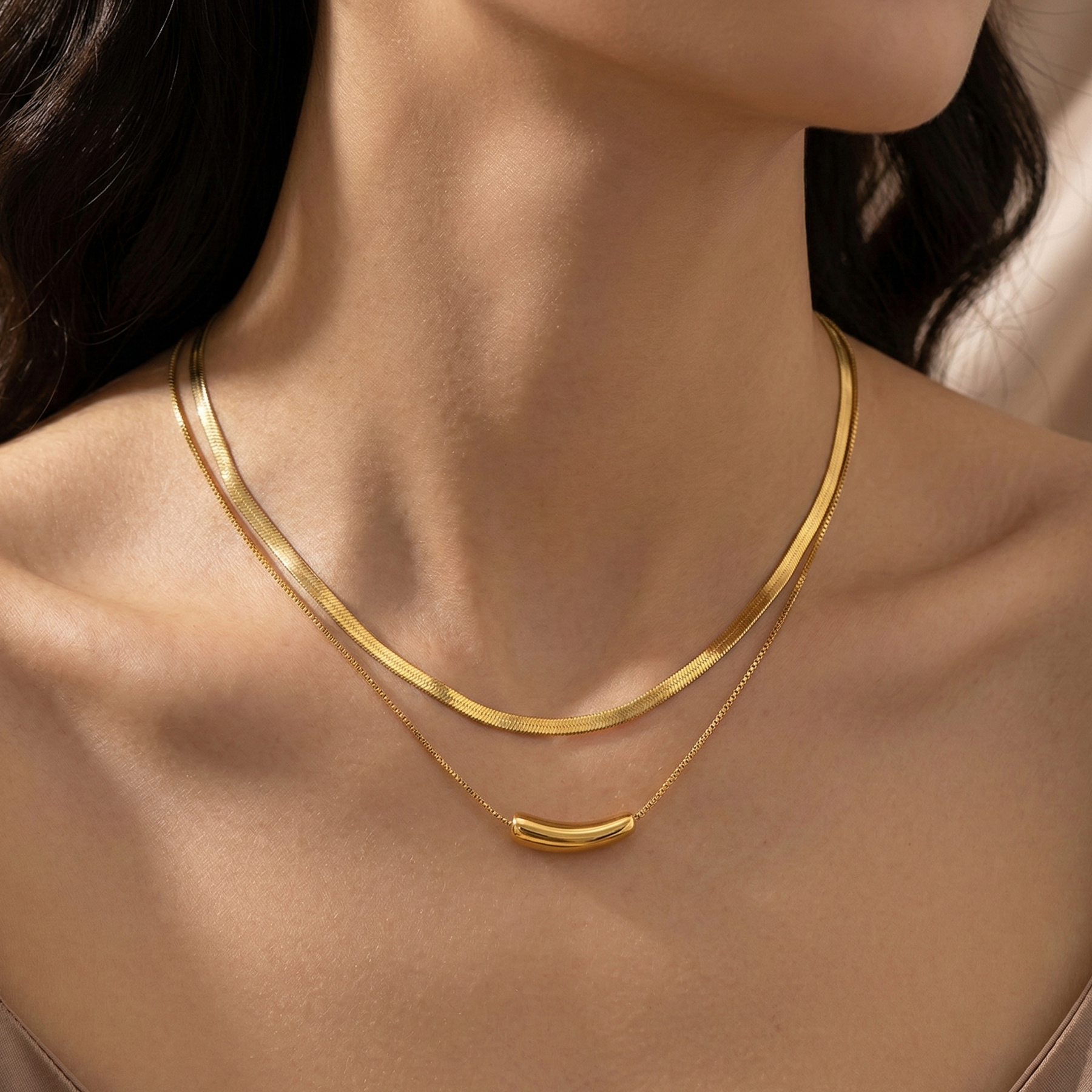 Vintage Charming Double Necklace