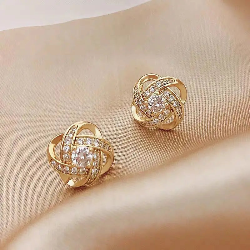 Greece Luxe Earring Studded with Zirconia