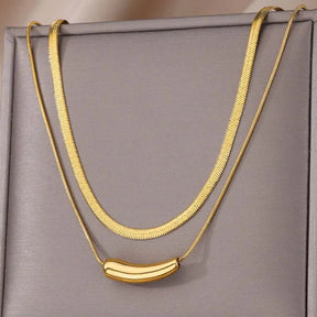 Vintage Charming Double Necklace