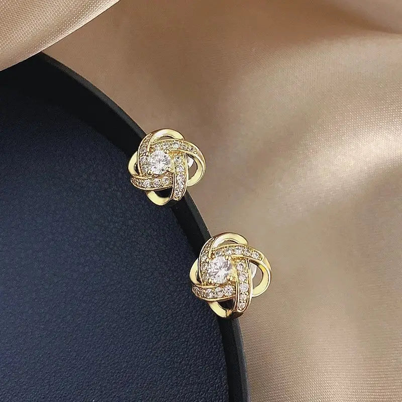 Greece Luxe Earring Studded with Zirconia