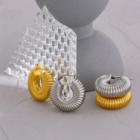 Ziza Bold Hoop Earrings — 18K Gold Plated