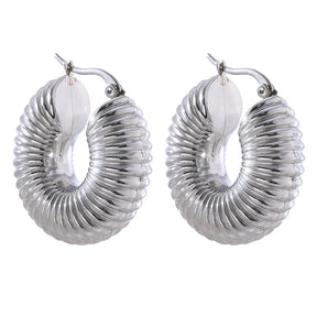 Ziza Bold Hoop Earrings — 18K Gold Plated
