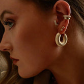 Ziza Bold Hoop Earrings — 18K Gold Plated